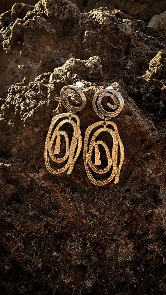 Dragons Spiral 01- Statement Earrings