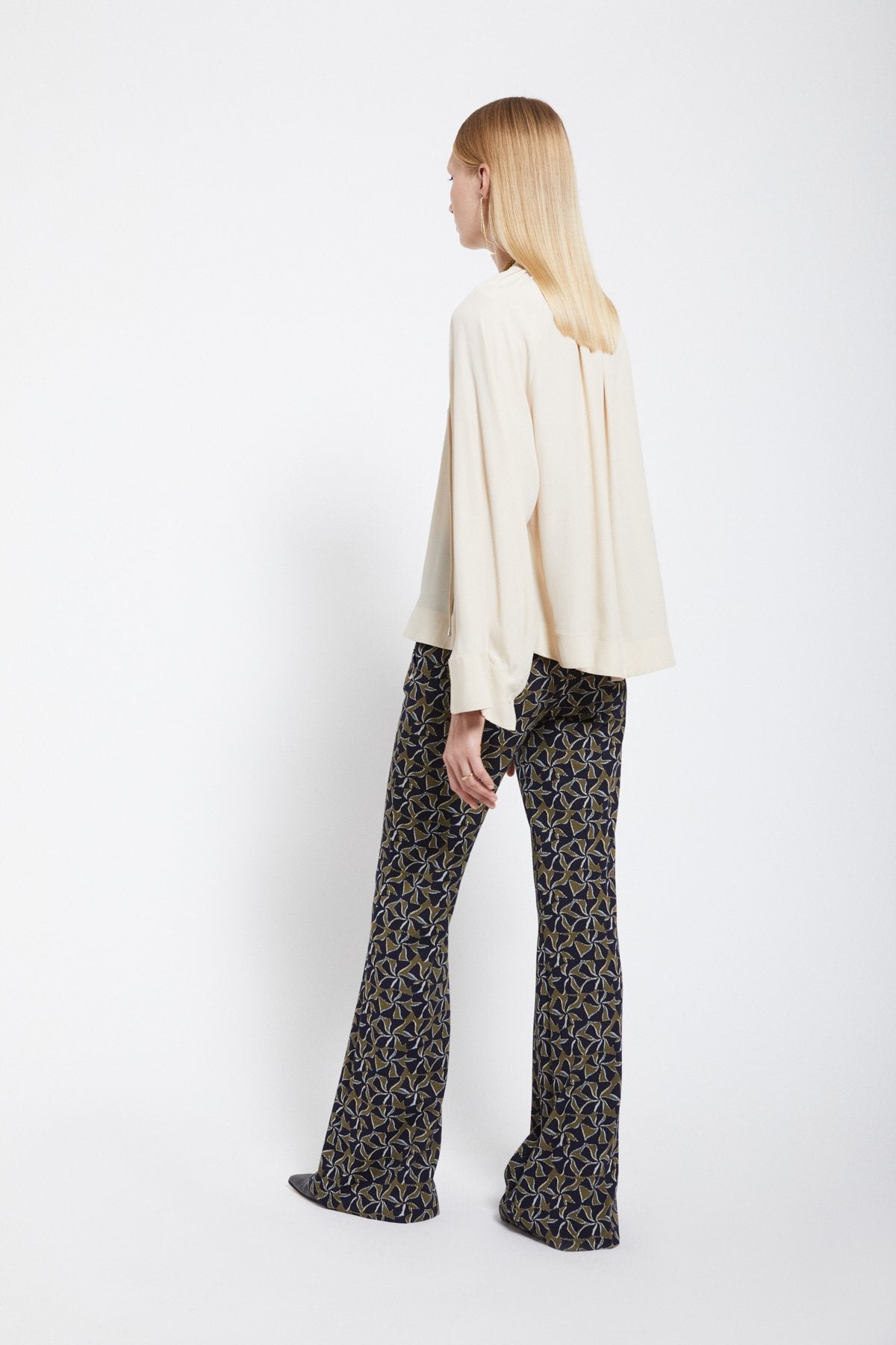 Ottod'Ame - Printed Flare Trousers