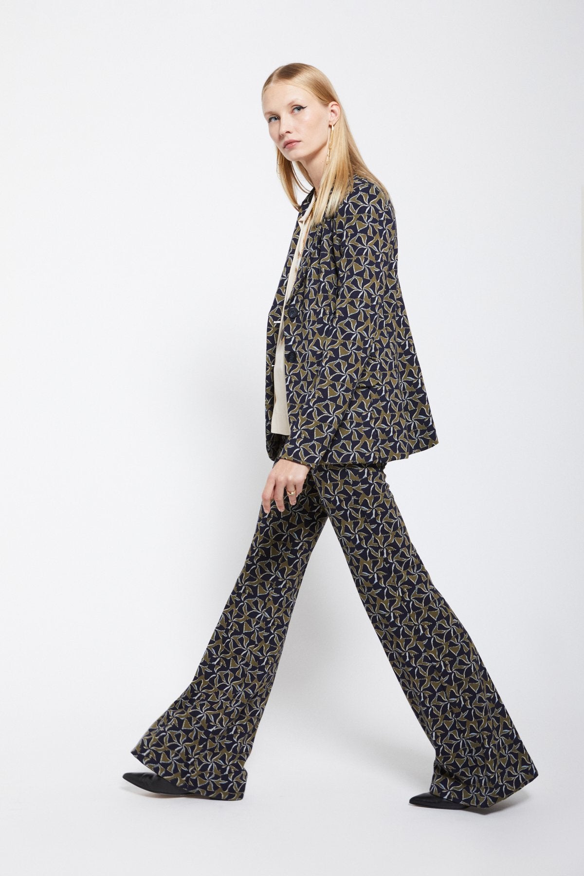 Ottod'Ame - Printed Flare Trousers