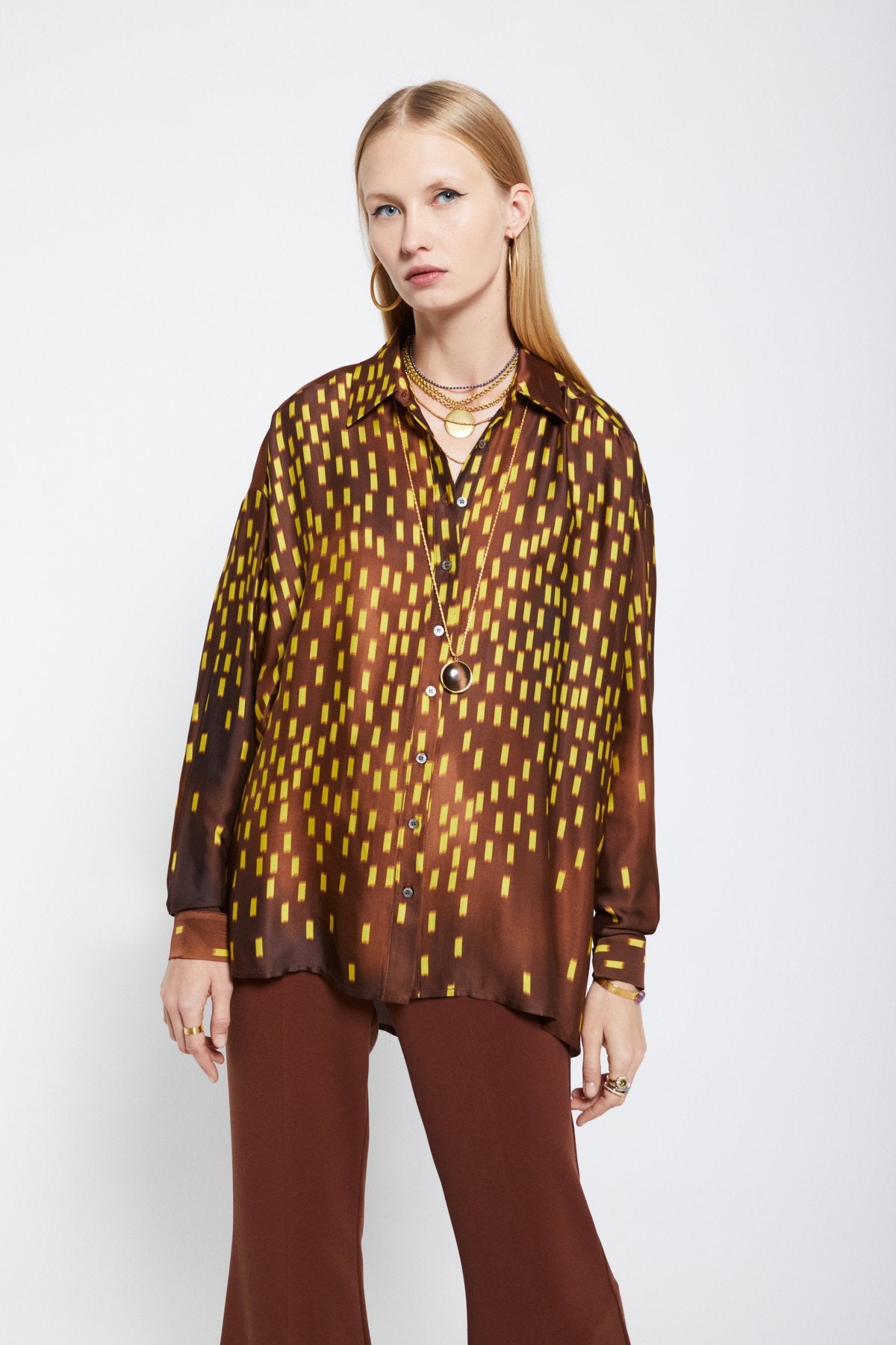 Ottod'Ame - Printed Pure Viscose Shirt