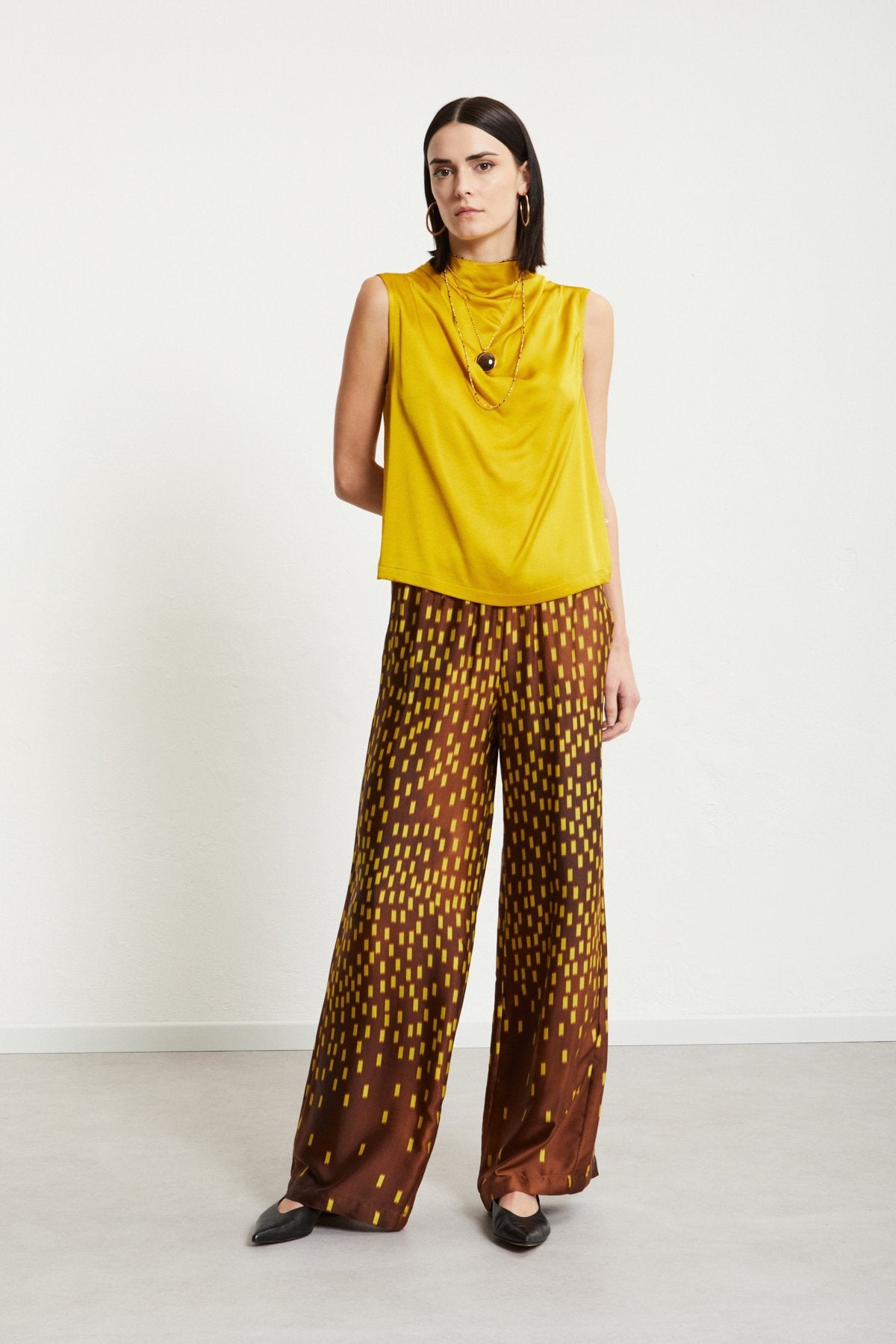 Ottod'Ame - Printed Pure Viscose Palazzo Trousers