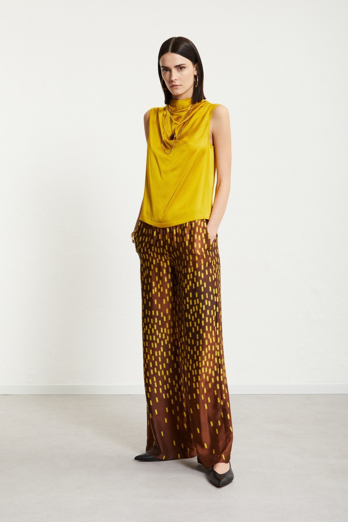 Ottod'Ame - Printed Pure Viscose Palazzo Trousers