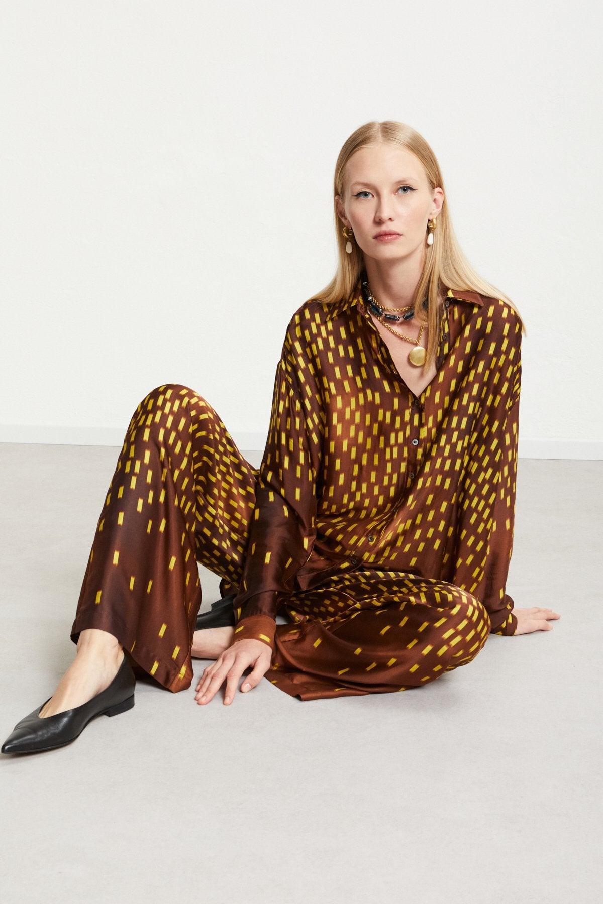 Ottod'Ame - Printed Pure Viscose Palazzo Trousers