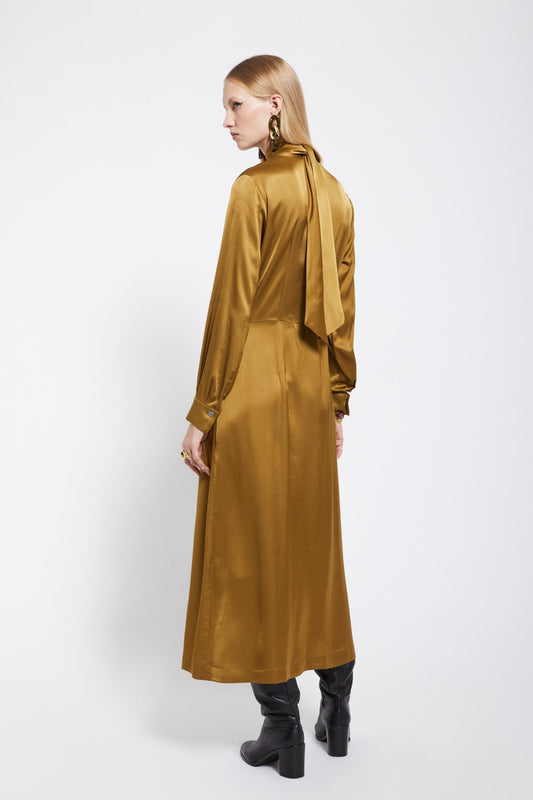 Ottod'Ame - Viscose Long Dress with V-neck