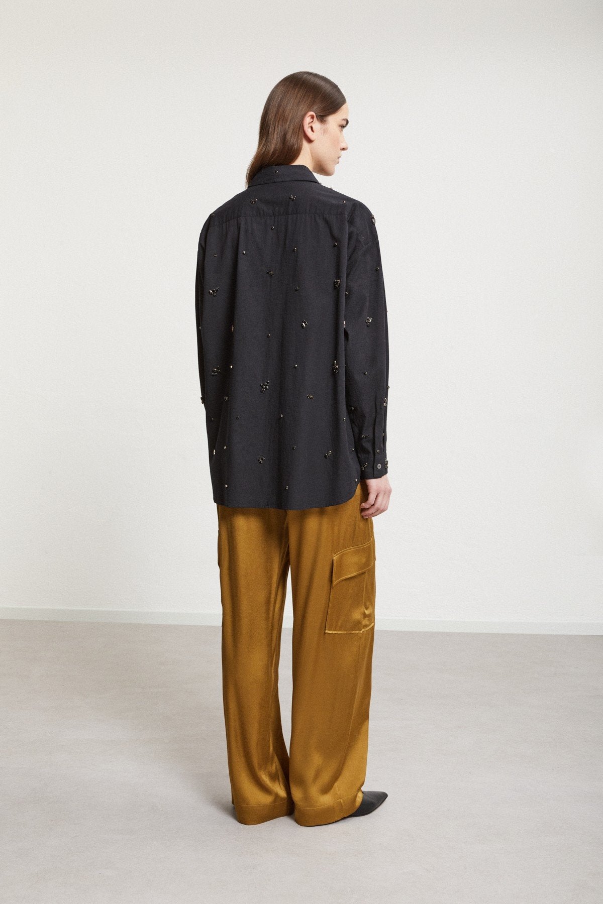 Ottod'Ame - Pure Viscose Fluid Palazzo Trousers