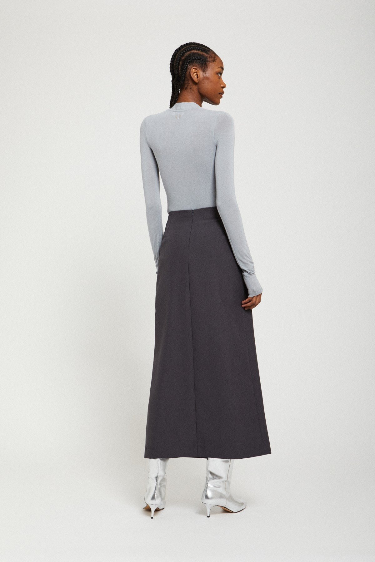 Ottod'Ame - Long Skirt with Grommet and Chain