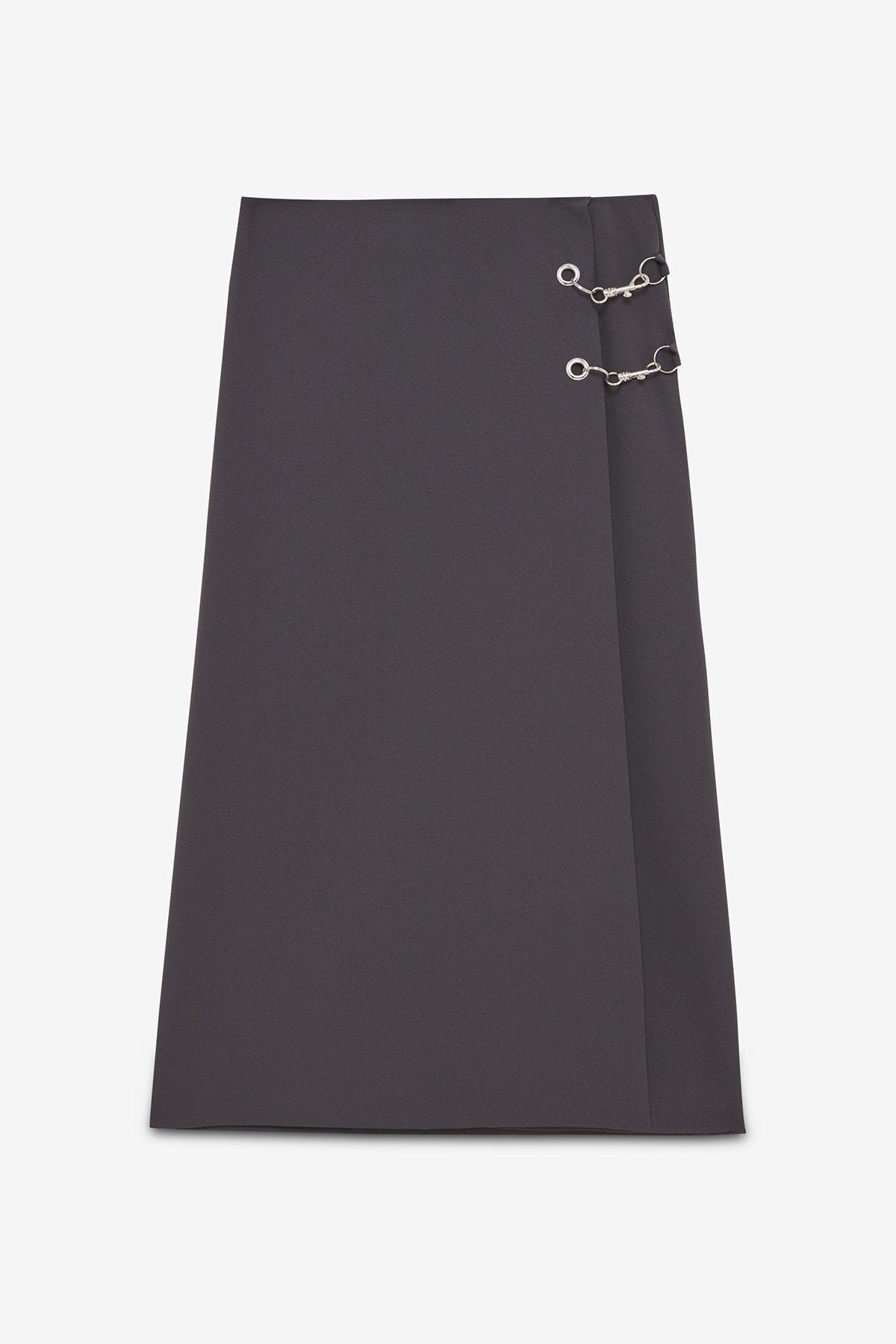 Ottod'Ame - Long Skirt with Grommet and Chain