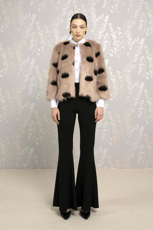 Le Sarte Del Sole - Polka Dot Fur Coat