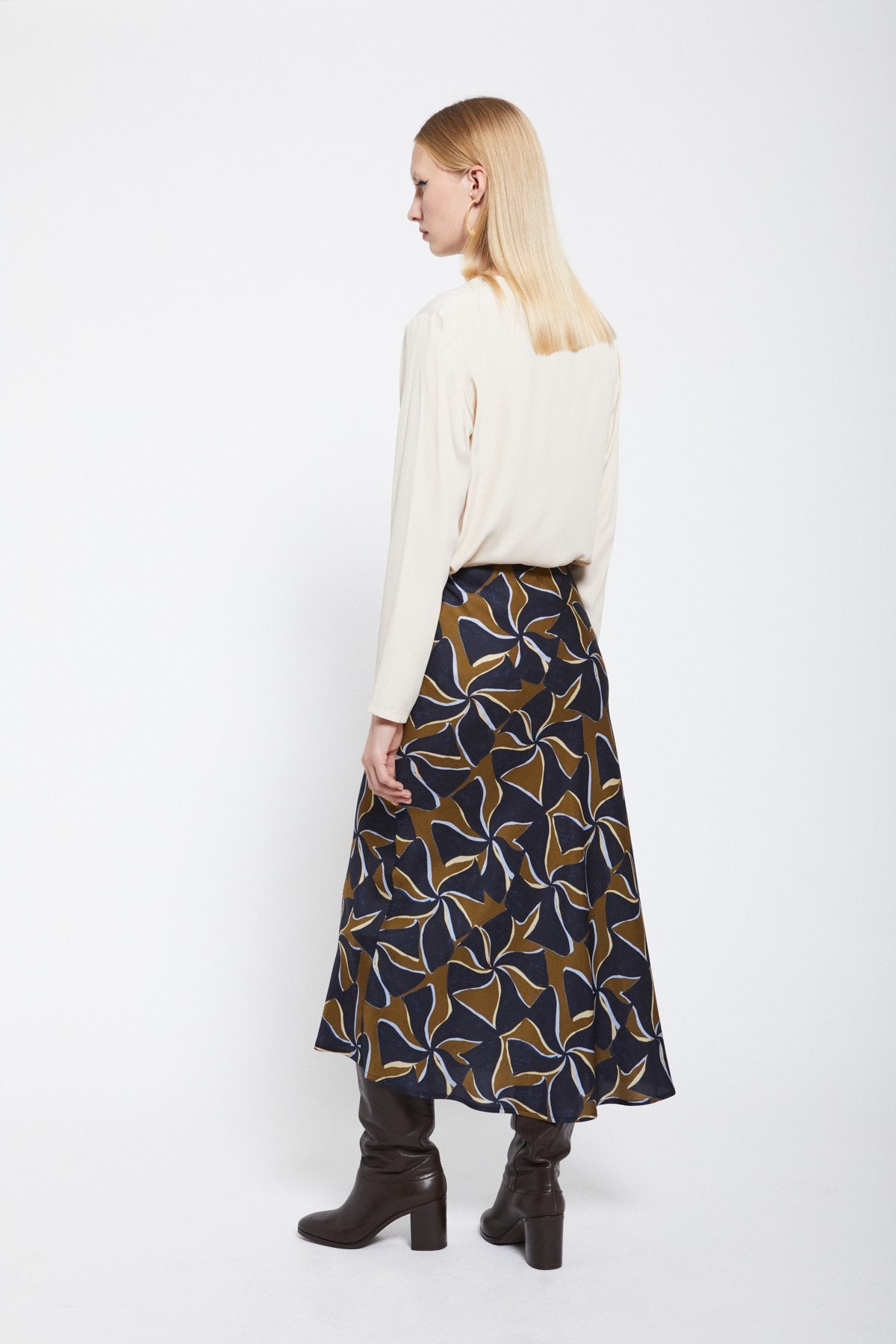 Ottod'Ame - Pure Viscose Midi Skirt