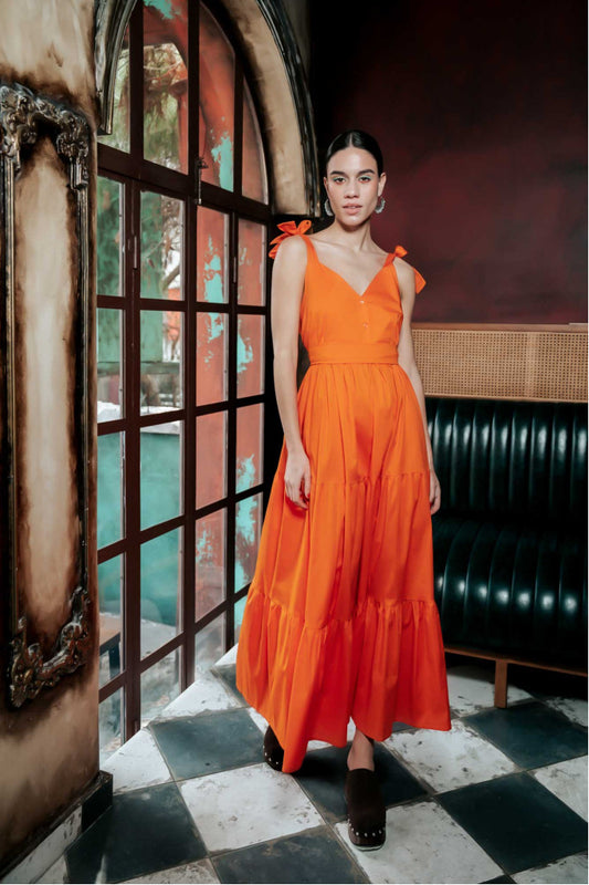 Positano Dress (Orange)