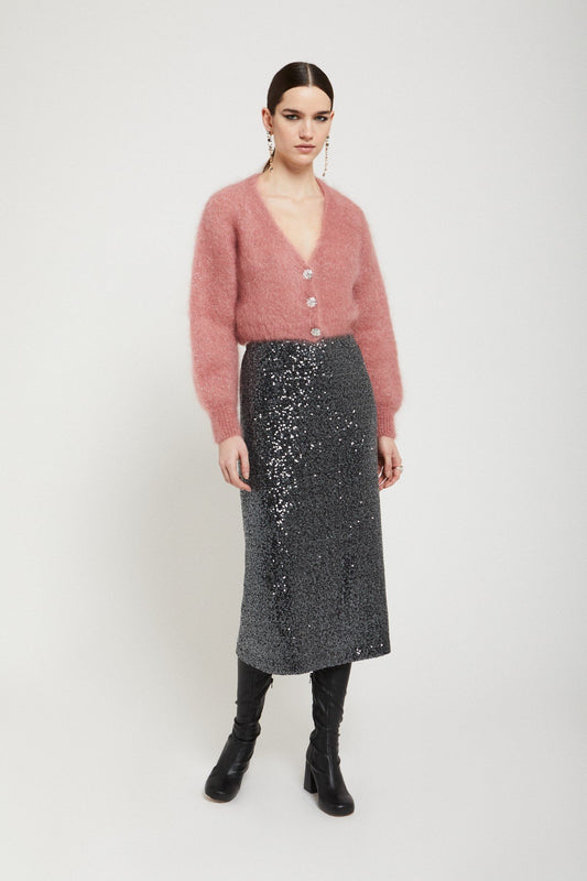 Ottod'Ame - Longuette Skirt with Sequins