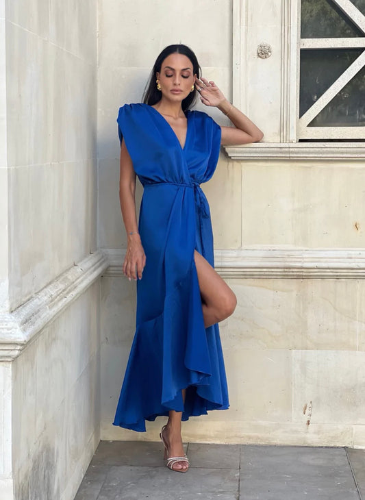 Nazezhda – Canna Dress Blue