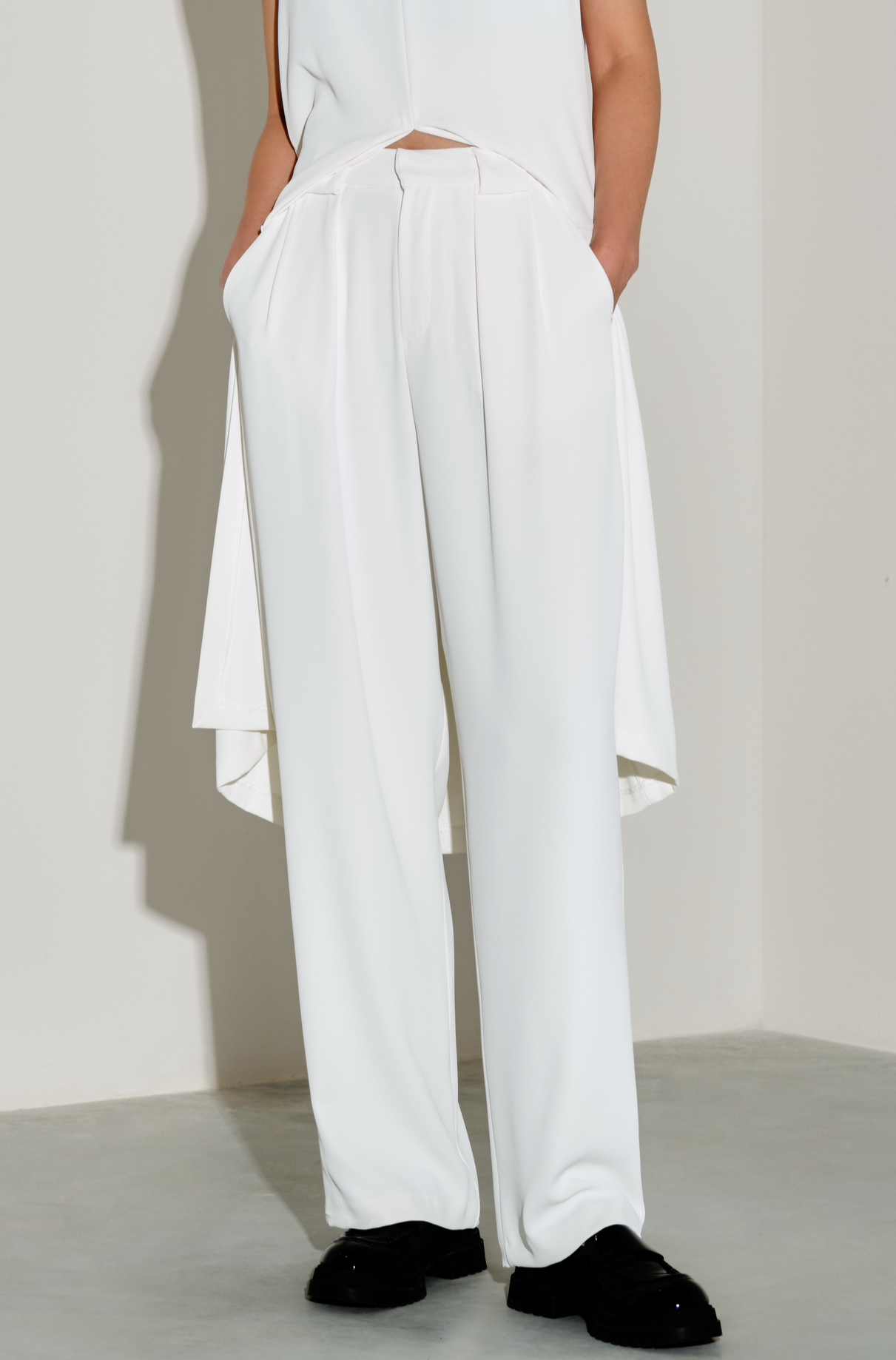 Tailored White Trousers